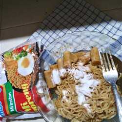 Mie Bedak + saos masak habang khas Banjar