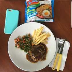 Chicken patty indosteak
