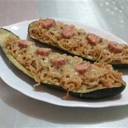 Indomie Zucchini Boat