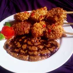 sate indomie hot-hot sweet