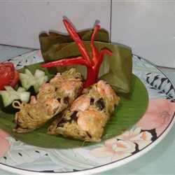 botok mie udang rumput laut