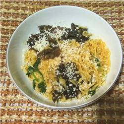 Mie spinach cheese 