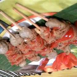 sate lilit mie bakso
