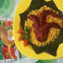 Mie Kuning Haruan Masak Habang (Khas Kal-Sel)