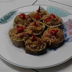 Indomie terong ikan asin