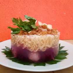 Indomie Puding buah dua rasa