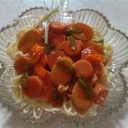 Mie Goreng Sosis Saos Asam Pedas Manis