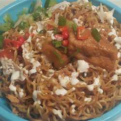 Indomie goreng siram santan