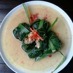 Indomie Buntil Sawi Hijau Isi Udang Teri