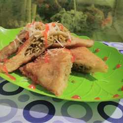 Roti goreng mi cabe ijo