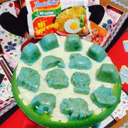 agar-agar indomie (camilan anak)