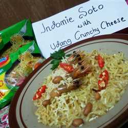 Indomie Soto with Udang Crunchy Cheese