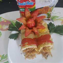 Indomie goreng Gulung Telur