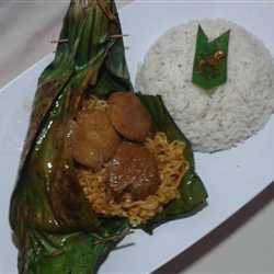 Pepes Indomie Rendang Jengkol