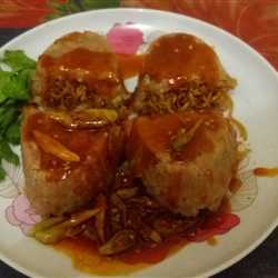 Bakso krikil indomie saus asam pedas