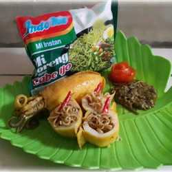Sotong mie sambal ijo
