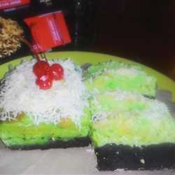 BOWDING(Brownis puding) MIE ROTI PANDAN