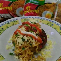 Indomie kentang panggang